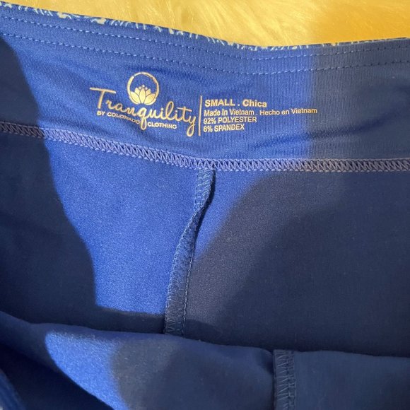 Tranquility By Colorado Clothing  SKIRT WITH SHORTS, Blue, size S - Picture 5 of 5